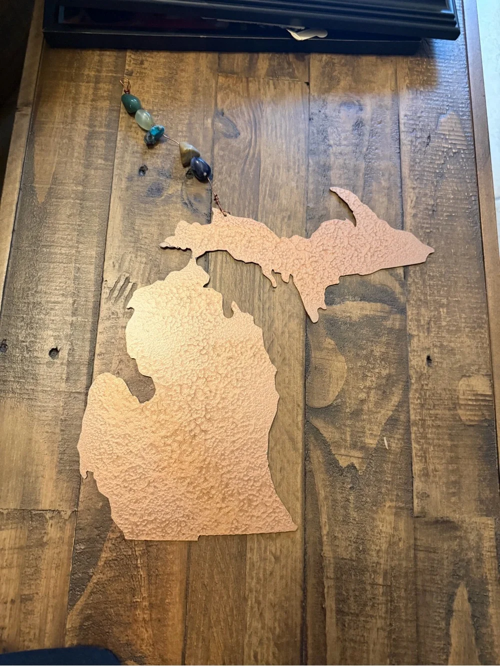 Copper Michigan Wall Silhouette - Unbranded